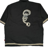 Mystic Origins Pineapple Connection Graphic Hawaiian Shirt - 2XL Black Polyester