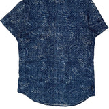 Armani Exchange Slim Short Sleeve Shirt - Medium Blue Cotton