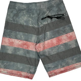 Oakley Striped Swim Shorts - Medium Grey Nylon Blend