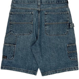 Unbranded Cargo Carpenter Shorts - 32W 10L Blue Denim
