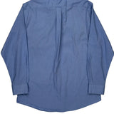 Stretch Non Iron Ralph Lauren Slim Fit Shirt - XL Blue Cotton
