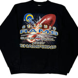 Vintage St. Louis Rams Logo Athletics Nfl Sweatshirt - XL Black Cotton Blend