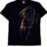 Fruit Of The Loom Graphic T-Shirt - Medium Black Cotton