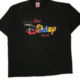 Walt Disney World Mickey Inc Graphic T-Shirt - 2XL Black Cotton