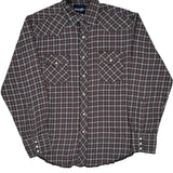 Wrangler Checked Flannel Shirt - Large Multicoloured Cotton