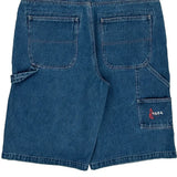 Carpenter Style B.U.M. Equipment Denim Shorts - 34W 13L Blue Cotton