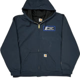 Elizabethtown Schools Buildings & Grounds Carhartt Hoodie - 2XL Navy Cotton Blend