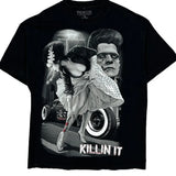 Killin It Fresh Cut Graphic T-Shirt - XL Black Cotton