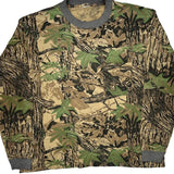 Mossy Oak Camo Long Sleeve T-Shirt - Large Camo Cotton
