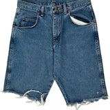 Wrangler Denim Shorts - 32W 10L Blue Cotton
