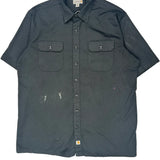 Carhartt Short Sleeve Shirt - 2XL Black Cotton