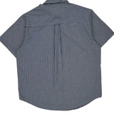 Chaps Ralph Lauren Checked Short Sleeve Shirt - XL Blue Cotton Blend
