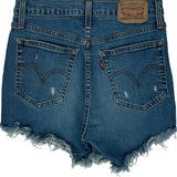 Levis Denim Shorts - 26W UK 6 Blue Denim