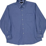 Tommy Hilfiger Pinstripe Shirt - XL Blue Cotton