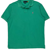 Polo By Ralph Lauren Polo Shirt - Large Green Cotton