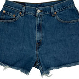 Levis Denim Shorts - 29W UK 10 Blue Cotton