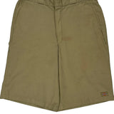 Dickies Shorts - 30W 12L Khaki Polyester Blend