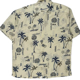 Pierre Cardin Hawaiian Shirt - XL Blue Viscose
