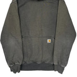 Carhartt Hoodie - Large Gray Cotton Blend