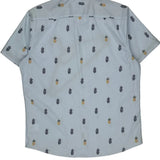 Lee Short Sleeve Shirt - Large Blue Cotton