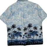 Rjc Graphic Hawaiian Shirt - XL Blue Cotton