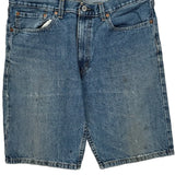 Levis Denim Shorts - 34W 10L Blue Denim