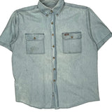Carhartt Denim Shirt - Large Light Wash Cotton