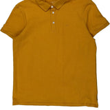 Armani Exchange Polo Shirt - Large Yellow Cotton