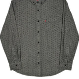 Levis Polka Dot Patterned Shirt - Medium Gray Cotton