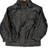 Age 3 Hawke & Co Leather Jacket - 2XS Black Polyester