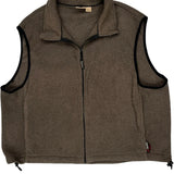 Woolrich Fleece Vest - 2XL Brown Polyester