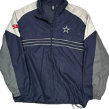Dallas Cowboys Reebok Football Jacket - 2XL Grey Polyester