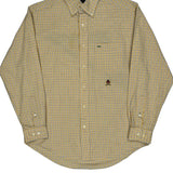 Tommy Hilfiger Checked Shirt - Small Yellow Cotton