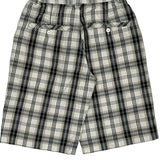 Southpole Checked Shorts - 28W 12L Black & White Cotton