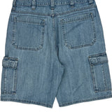 Wrangler Cargo Shorts - 34W 10L Blue Denim