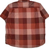 Carhartt Checked Short Sleeve Shirt - 2XL Brown Cotton