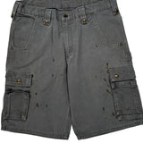 Carhartt Cargo Shorts - 36W 11L Grey Cotton