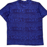 Gecko Single Stitch T-Shirt - Large Blue Cotton