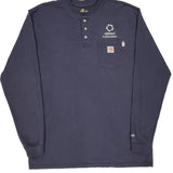 Comed Carhartt Long Sleeve T-Shirt - XL Navy Cotton