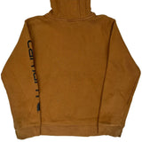 Age 10-12 Carhartt Hoodie - Medium Brown Cotton