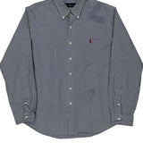 Ralph Lauren Checked Shirt - XL Blue Cotton