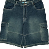 Phys.Sci Denim Shorts - 38W 11L Dark Wash Cotton