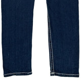 True Religion Contrast Stitch Jeans - 32W UK 10 Dark Wash Denim