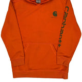 Age 14-16 Carhartt Hoodie - Large Orange Cotton