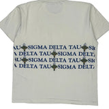 Delta Tau Sigma Fruit Of The Loom Single Stitch T-Shirt - XL White Cotton