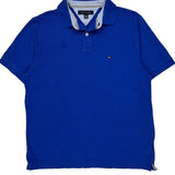 Tommy Hilfiger Polo Shirt - Medium Blue Cotton