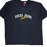 Number 56 Guess Graphic T-Shirt - 2XL Navy Cotton