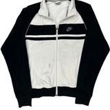 Nike Track Jacket - Large Black & White Polyester
