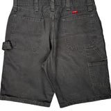 Wrangler Double Knee Carpenter Shorts - 34W 10L Grey Cotton