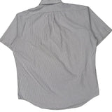 Ralph Lauren Striped Short Sleeve Shirt - Large Blue Cotton